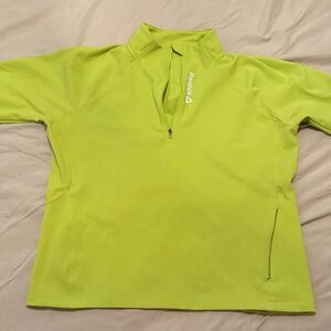 Reebok Bright Lime Half-Zip Athletic Pullover (only worn once)